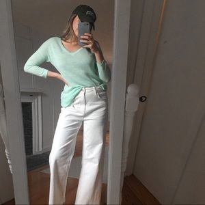 Old Navy Lightweight Knit Mint Green Pullover Sweater